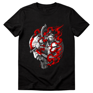 Polera God of War Kratos Hacha Leviatán