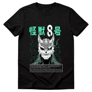 Polera Kaiju No. 8 Kafka Hibino Negra
