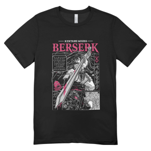 Polera Berserk Guts Manga Kentaro Miura Negra Unisex 100% Algodón